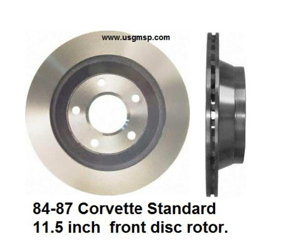 Disc Rotor: 84-87 Corvette Front (ea)